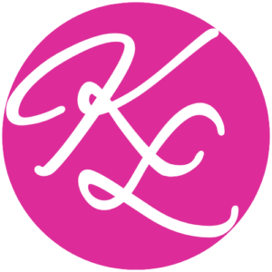 Rundes Icon in der Farbe Pink mit den weißen Buchstaben »K« und »L«, die ineinader verschlungen sind.