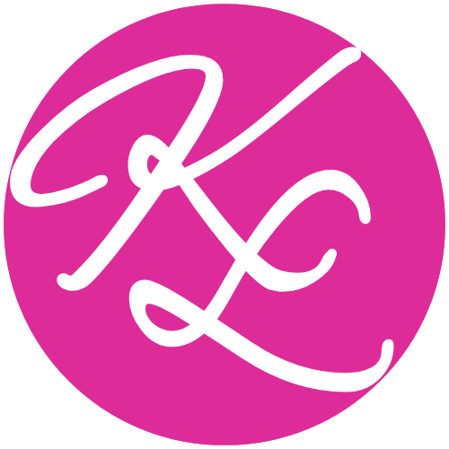 Rundes Icon in der Farbe Pink mit den weißen Buchstaben »K« und »L«, die ineinader verschlungen sind.